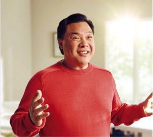 마운자로 환자 모델 사진 3 (분홍색 상의를 입은 남성, 액터)